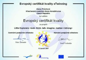 evropský certifikát kvality